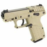 P17, Single Action, Semi-automatic, Polymer Frame Pistol, Compact, 22LR, 3.8" Barrel, Threaded 1/2x28, Matte Finish, Tan, Fiber Optic Front Sight, 10 Rounds, 3 Magazines P17BTAN10