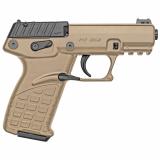P17, Compact, 22LR, 3.93" Threaded Barrel, Polymer Frame, Tan Finish, Fiber Optic Front Sight, 16Rd, 3 Magazines P17TAN