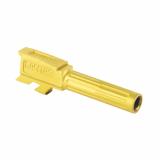 9INE Barrel, Fluted, Fits Glock 43/43x, TiN Finish, Bronze 01-GB-G43-NTH-BRNZ