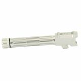 9INE, Barrel, 9MM, Stainless, Threaded Barrel, 1:10, Fluted, Fits Glock 19 01-GB-G19-TH-SS