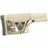 MBA-1 Fixed Stock, Fits AR-15 & AR-10 Rifle Length A2 Buffer Tube, Flat Dark Earth, Adjustable Cheek Piece and Length of Pull MBA-1F