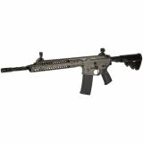 IC-A5 Rifle 5.56mm NATO 16.1 Inch Threaded Spiral Barrel 1/2x28 TPI 4-Prong Flash Hider Target Gray Finish LWRCI Adjustable Compact Stock Black Magpul MOE Grip 30 Round