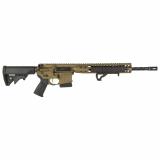 Direct Impingement Rifle, Semi-automatic Rifle, 223 Rem/556NATO, 16.1" Cold Hammer Forged Spiral Fluted Barrel, 1:7 Twist, Burnt Bronze Finish, LWRCI Compact Stock, Magpul MOE+ Grip, 10Rd, LWRCI Modular Free Float Rail, LWRCI Monoforge Upper Receiver, Ca