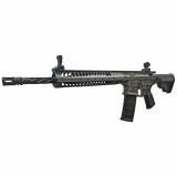 IC SPR, Semi-automatic Rifle, 223 Remington/556NATO, 16"Hammer Forged Spiral Fluted Barrel, Cerakote Finish, Tungsten Gray, LWRCI Adjustable Compact Stock, LWRCI Skirmish Back Up Iron Sights, Ambidextrous, 30 Rounds, 1 Magazine ICR5TG16SPRBT