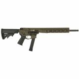 IC NINE, Semi-automatic Rifle, 9MM, 16" Cold Hammer Forged Barrel, Threaded 1/2-28, Adjustable Stock, Patriot Brown, 27 Rounds, 1 Magazine ICR9PBC16