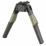 ORYX Bipod, Height Adjustable, Adjustable Tilt (Cant) Tension Lever, MLOK Attachment Interface, High Strength Polymer Construction, Matte Finish, Black and Olive Drab Green 106740-ODG