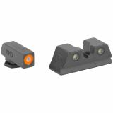 ML40220 HYPER-BRIGHT FOR GLOCK PISTOLS FRONT ORANGE RING/ REAR GREEN GLOCK 42, 43, 43X AND 48