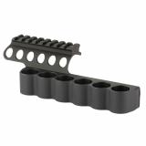 SureShell, 6-Shell Side Saddle with Rail, Fits Betretta 1301/A300 Ultima 12 Gauge, Aluminum, Matte Finish, Black 94270