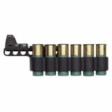 SureShell, 6-Shell Side Saddle with Trijicon RMR Mount, Fits Beretta 1301 Tactical 12 Gauge, Aluminum, Matte Finish, Black 95290