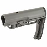 Battlelink Minimalist Stock Military for Mil Spec Size 1.148 Diameter Receiver Extensions Gray