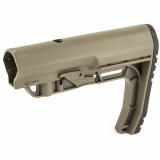 Battlelink Minimalist Stock Military for Mil Spec Size 1.148 Diameter Receiver Extensions Scorched Dark Earth