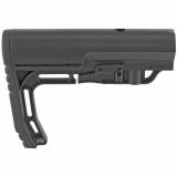 Battlelink Minimalist Stock Military for Mil Spec Size 1.148 Diameter Receiver Extensions Black