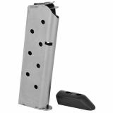 Magazine With Pad For 1911 Government Match Grade .45 ACP 8 Round Stainless Steel