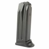 Magazine, 9MM, 13 Rounds, Fits P2000/USP9 Compact, with Finger Rest, Steel, Black, Red Follower 50259083