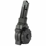 Magazine, 9MM, 30 Round Drum, Fits S&W Shield Plus, Polymer, Black DRM-A82