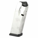 Magazine, 9MM, 15 Rounds, Fits Hellcat Pro, Silver Stainless Steel Body with Black Base Plate HCP5915