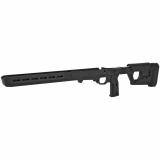 PRO 700L Stock, Fits Remington 700 Long Action, Billet Aluminum Construction Clad in Magpul Polymer, Fully Adjustable and Ambidextrous, Push Button Folding Stock, Fits Most Long Action AICS Pattern Magazines, Black Finish MAG1002-BLK