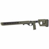 PRO 700L Fixed Stock, Fits Remington 700 Long Action, Billet Aluminum Construction Clad in Magpul Polymer, Ambidextrous, Fits Most Long Action AICS Pattern Magazines, OD Green Finish MAG1003-ODG