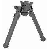 Bipod, Black, w/ Quick Detach Mount, Sling Stud MAG1075-BLK, Knurled bipod locking knob allows easy