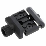 QR Rail Grabber, Developed Primarily For Magpul Bipods, True Quick-Release Plate That is Compatible With a Wide Variety of Products That Use The A.R.M.S. 17S Style Footprint, Compatible With Both Picatinny and RRS/ARCA Interfaces, Aluminum, Black MAG1196