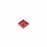 DAKA Bins, 2X2 and 2X4 Set, Compatible with DAKA GRID Organizer Panels, 2X2 Measures 3.2"x 3.2"x 1.3" and 2X4 Measures 3.2"x 6.9"x 1.3" Internal, Matte Finish, Red, (1) 2X4 Bin and (2) 2X2 Bins Included MAG1389-RED