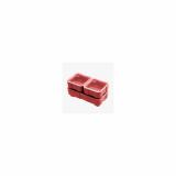 DAKA Bins, 2X2 and 2X4 Set, Compatible with DAKA GRID Organizer Panels, 2X2 Measures 3.2"x 3.2"x 1.3" and 2X4 Measures 3.2"x 6.9"x 1.3" Internal, Matte Finish, Red, (1) 2X4 Bin and (2) 2X2 Bins Included MAG1389-RED
