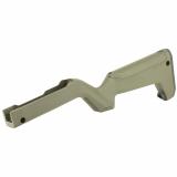 X-22 Backpacker Stock, Fits All Ruger 10/22 Takedowns Including Rifles Equipped With Tactical Solutions SBX Barrel, MOE SL Non Slip Rubber Butt Pad, Storage Compartment That Fits Three 10Rd Magazines, OD Green Finish MAG808-ODG