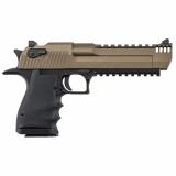 Desert Eagle L6, Semi-automatic Pistol, 44 Magnum, 6" Barrel, Cerakote Finish, Burnt Bronze Slide and Barrel, Black Aluminum Frame, Full Weaver Style Rail, Rubber Grips, 8 Rounds, 1 Magazine DE44L6BB