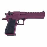 Desert Eagle, MK19, Single Action, Semi-automatic, Metal Frame Pistol, Full Size, 50 Action Express, 6" Barrel, Steel, Cerakote Finish, Black Cherry, Hogue Grips, Ambidextrous Thumb Safety, 7 Rounds, 1 Magazine, Ambidextrous DE50BKC