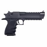 Desert Eagle, MKXIX, Single Action, Semi-automatic, Metal Frame Pistol, Full Size, 50 Action Express, 6" Barrel, Aluminum, Carbon Steel Slide, Black Oxide Finish, Black, Hogue Grips, Fixed Sights, Ambidextrous Thumb Safety, 7 Rounds, 1 Magazine DE50L6IMB