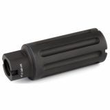 Blast Can, M14X 1.0 LH TPI, For .30 Caliber AK Rifles, Overall Length 3.375", Includes Crush Washer, Black Hardcoat Anodized 6061 Aluminium MI-BC762X39
