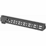 Combat Rail, Handguard, 13.375" Length, MLOK, Black Anodized Finish, Includes 5-Slot Polymer Rail Section, Barrel Nut and Wrench MI-CRM13.375