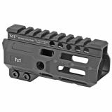 Combat Rail, Handguard, 4.5" Length, MLOK, Black Anodized Finish, Includes 5-Slot Polymer Rail Section, Barrel Nut and Wrench MI-CRM4.5