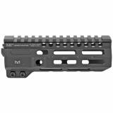 Combat Rail, Handguard, 6" Length, MLOK, Black Anodized Finish, Includes 5-Slot Polymer Rail Section, Barrel Nut and Wrench MI-CRM6
