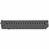 Combat Rail T-Series, Free Float Handguard, 12.625" Length, Quad Rail, Black Anodized Finish, Includes Barrel Nut and Wrench MI-CRT12.625