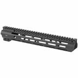 Slim Line Handguard, 12.625" Length, MLOK, Aluminum, Black Anodized Finish, Fits AR Rifles, Includes 5-Slot Polymer Rail MI-SLH12.625