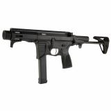 MD9 904S, Semi-automatic Rifle, SBR, 9MM, 4.5" Barrel, MLOK Handguard, Anodized Finish, Black, BCM Gunfighter Grip, Maxim SCW Stock, ALG Defense Combat Trigger, Radian Raptor Charging Handle, Radian Talon Ambidextrous Safety, 1 Magazine, 33 Rounds MXM-49