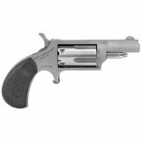 Mini Revolver, Single Action, 22WMR, 1.625" Barrel, Steel Frame, Stainless Finish, Rubber Grips, Fixed Sights, 5Rd NAA-22MCR