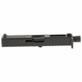 DM Slide, Noveske Barrel Threaded 1/2x28, DLC Finish, Black, Direct Mount Optics Ready, For Glock 19 Gen 4, Includes Noveske End Plate, Cover Plate w/Rear Sight, Front Sight 03002699