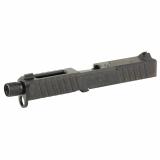 DM Slide, Noveske Barrel Threaded 1/2x28, DLC Finish, Black, Direct Mount Optics Ready, For Glock 19 Gen 4, Includes Noveske End Plate, Cover Plate w/Rear Sight, Front Sight 03002699