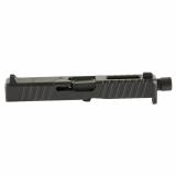 DM Slide, Noveske Barrel Threaded 1/2x28, DLC Finish, Black, Direct Mount Optics Ready, For Glock 19 Gen 5, Includes Noveske End Plate, Cover Plate w/Rear Sight, Front Sight 03002701