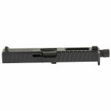 DM Slide, Noveske Barrel Threaded 1/2x28, DLC Finish, Black, Direct Mount Optics Ready, For Glock 17 Gen 4, Includes Noveske End Plate, Cover Plate w/Rear Sight, Front Sight 03002705