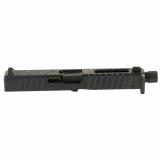 DM Slide, Noveske Barrel Threaded 1/2x28, DLC Finish, Black, Direct Mount Optics Ready, For Glock 17 Gen 5, Includes Noveske End Plate, Cover Plate w/Rear Sight, Front Sight 03002707
