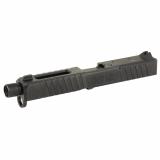 DM Slide, Noveske Barrel Threaded 1/2x28, DLC Finish, Black, Direct Mount Optics Ready, For Glock 17 Gen 5, Includes Noveske End Plate, Cover Plate w/Rear Sight, Front Sight 03002707
