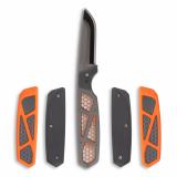 Razor APX, Fixed Blade Knife, Plain Edge, 3" Blade Length, Includes (1) Saw, (3) Drop point Blades, (2) Caping Blades, (1) Gutting Blade, Matte Finish, Orange Titanium Coated Removeable Blade Storage Scales APXS30-6C