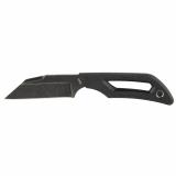 Pivot, Fixed Blade Knife, Plain Edge, Wharncliff, 2.6" Blade, 8Cr13Mov Stainless Steel, Stonewashed Finish, Black PKWC-2C