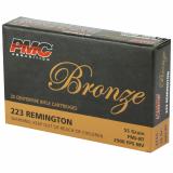 PMC Bronze Line .223 Rem | 55 Grain Full Metal Jacket Boattail Box of 20 Rounds