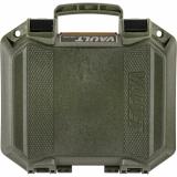 V100C, Vault Small Handgun Case, With Foam, Olive Drab Green, 12.28" x 12.03" x 5.16" VCV100-0020-ODG