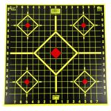 Splatter Shot Sight In, Long Range, 17.75"x17.75", 5 Pack, Green/Black 17.75SI-5PK