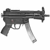 9KT, Semi-automatic Pistol, 9MM, 5.83" Threaded Barrel, Steel Frame, Black Finish, 30Rd, 2 Mags, 3 Lug Barrel, Aluminium M-LOK Handguard, Welded Scope Mount PTR603